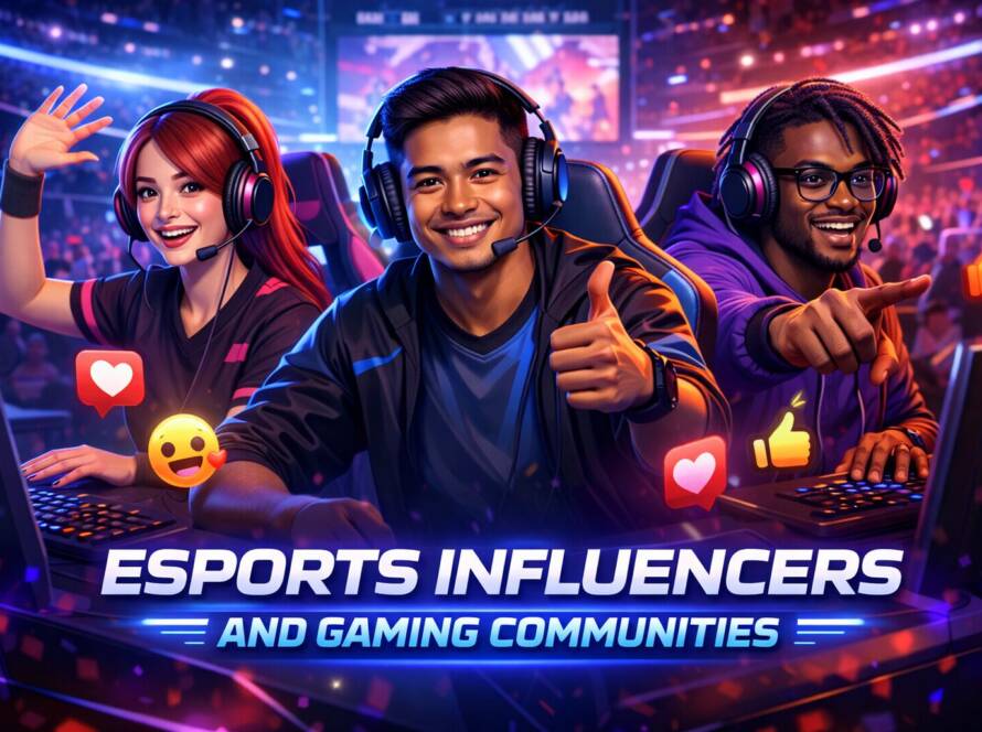 Esports influencers in action