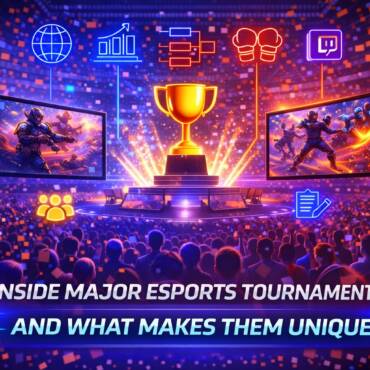 Esports tournament arena glow-up