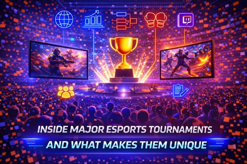 Esports tournament arena glow-up