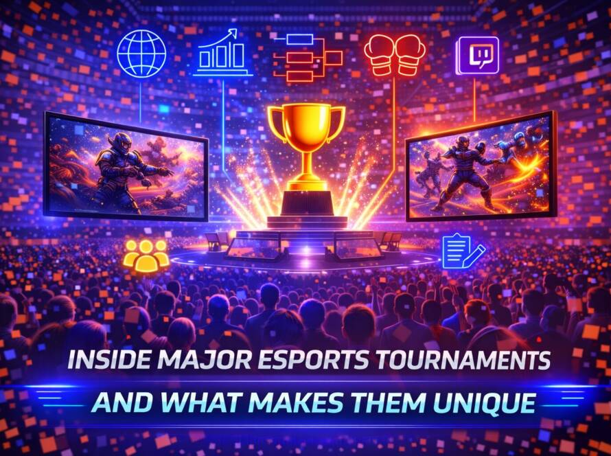 Esports tournament arena glow-up